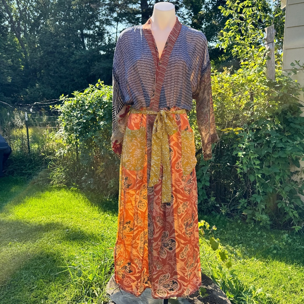 Indian Silk Duster/Robe
